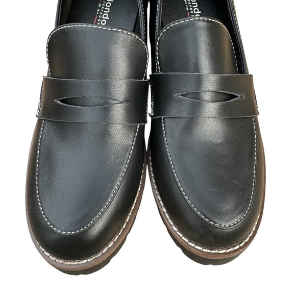 Blondo Daina Black Leather Chunky Lug
Platform Waterproof Penny Loafers Size 9.5 - Picture 11 of 15